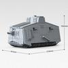 920PCS A7V Heavy Tank Building Blocks – 1:35 Scale Sturmpanzerwagen Military Bricks Model, Desktop Display Gift for Adults