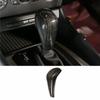 Black Wood Grain Console Gear Shift Knob Trim 1X For 2005-2012 BMW 3-Series E90