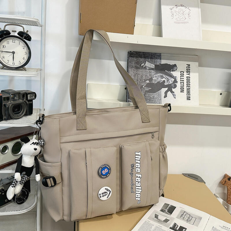 Messenger Bag mit mehreren Fächern für Herren und Damen, große Kapazität, Studenten-Klassentasche, Umhängetasche