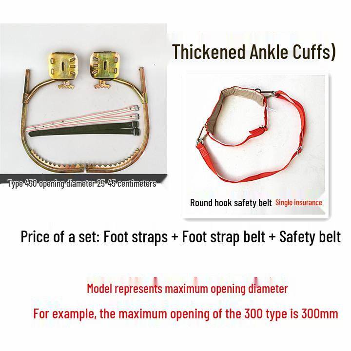 Baumkletter-Fußspitzen - Langlebige Eisen-Schuhe & Haken für Stangen