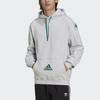 Adidas Originals Eqt Hoodie With Embroidered Logo Men Tops Light-Hemp-Gray HG8091