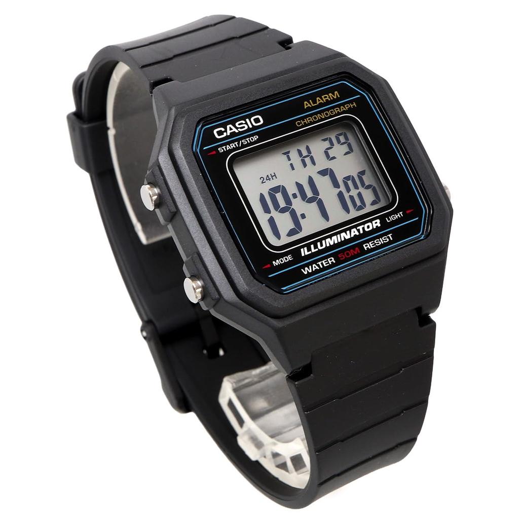 Casio Standard Digital Men's Watch W-217H-1AV Black (Imported)