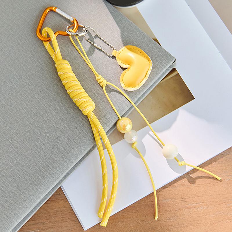 Braided Rope Keychain Charm Pendant Keyring  Simple All-Matching Bag Decoration Jewelry Accessories