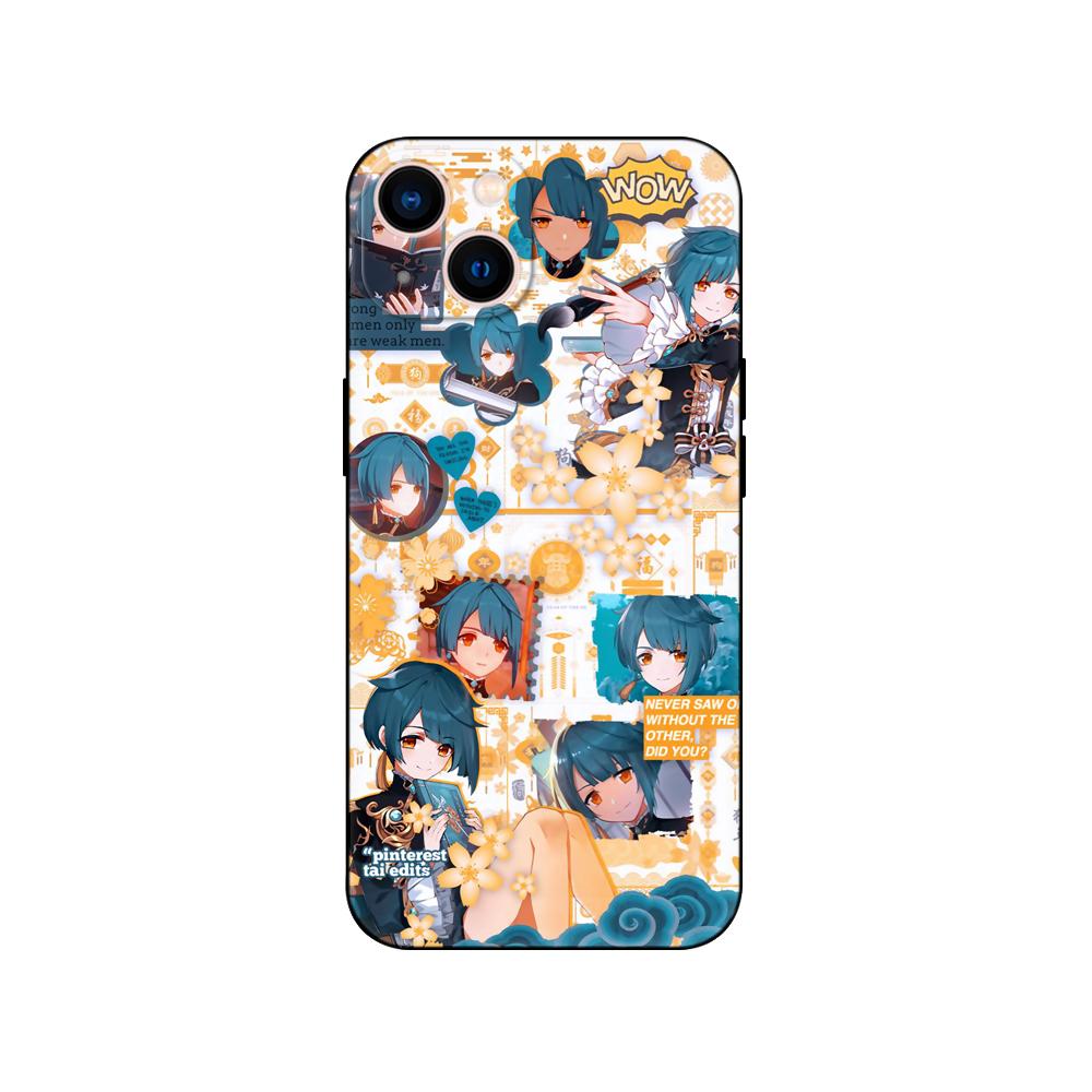 Black Tpu Case For Motorola Edge 20 Lite Pro 2021 S Moto E20 E30 E40 E7 4G G 5G Plus Case Genshin Impact Anime