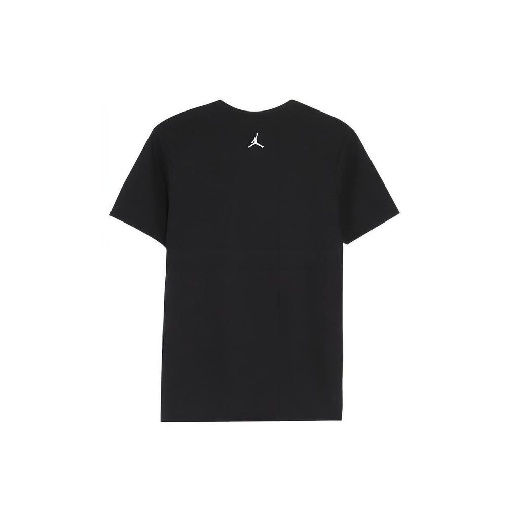 Jordan T Shirts Men's Black Crew Neck Moderate Straight Fit 828219-010