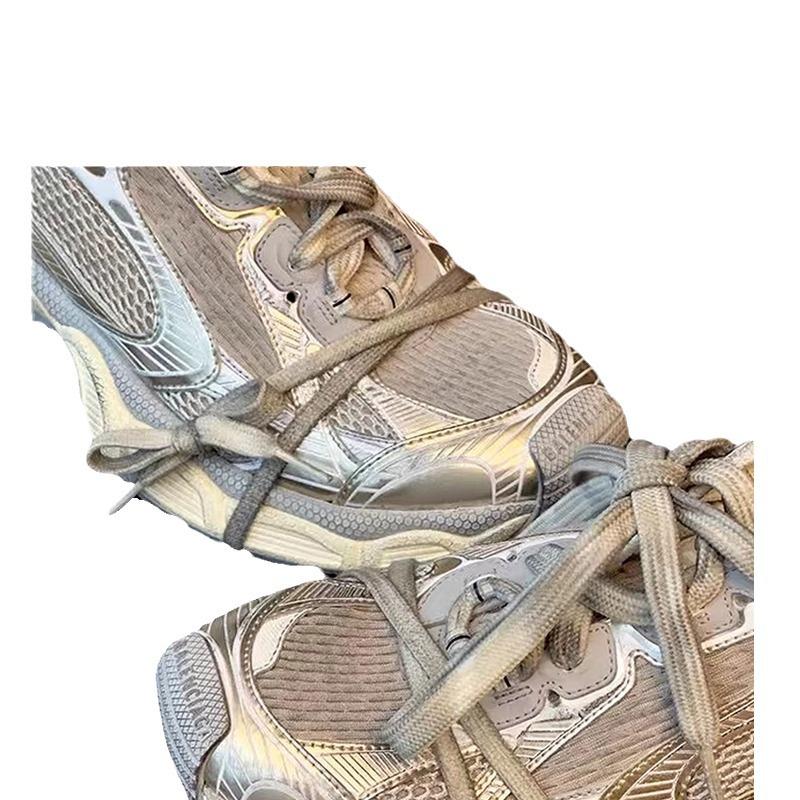 Compatible with Paris 3XL Sneakers: Flat, Wide Shoelace Ropes In White, Black, Blue, Yellow - Ideal for Dad Shoes