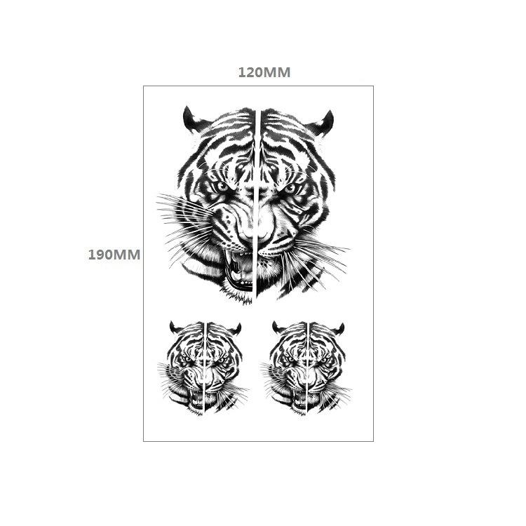 

Простые крылья тигра половина руки имитация татуировки переноса воды временная одноразовая татуировка наклейка 120*190mm