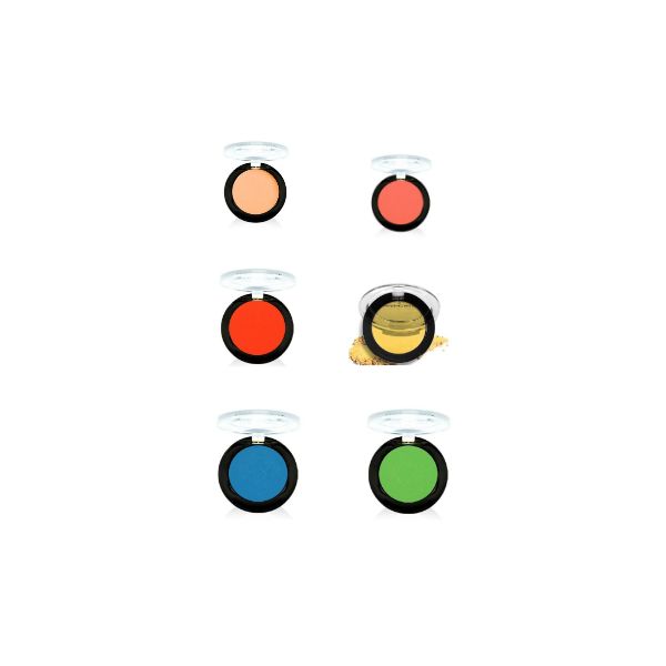 REVECEN Basic Color Eye Shadow - Professional Single Pan (6 Vibrant Shades)