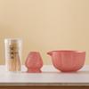 3Pcs/Set Match Bowl Matcha Whisk Set Tea-Making Tools Ceramic Chasen Stand  for Tea Lovers