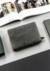 PTN WD2-VLCN-4499 Black Gray Leather Wallet