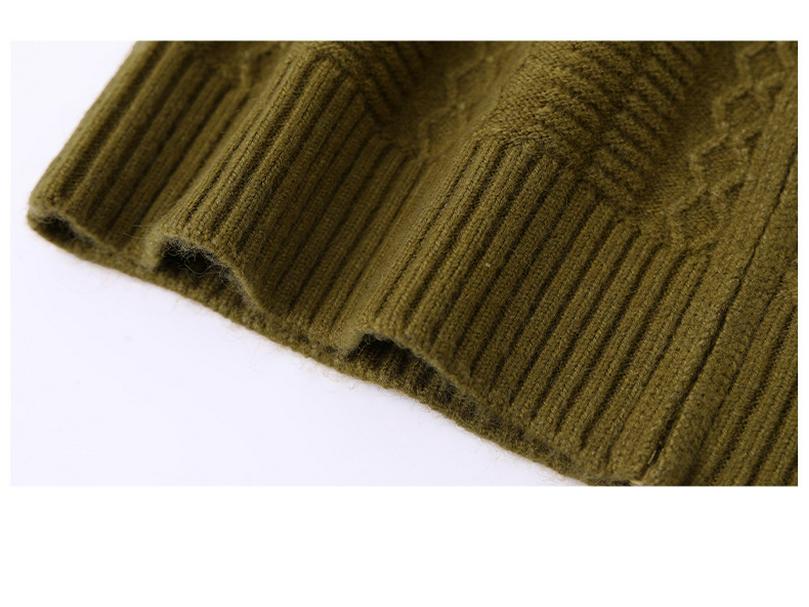 2025 Herbststil Damen Stehkragen Reißverschluss Strickjacke Pullover für Mütter mittleren Alters