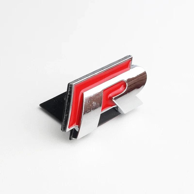 AABIP1 New 3D Metal Car Body Sticker Grill Emblem for Volkswagen VW R Rline Polo Passat B5 B6 B7 CC R32 Golf Jetta Tiguan Bora Scirocco