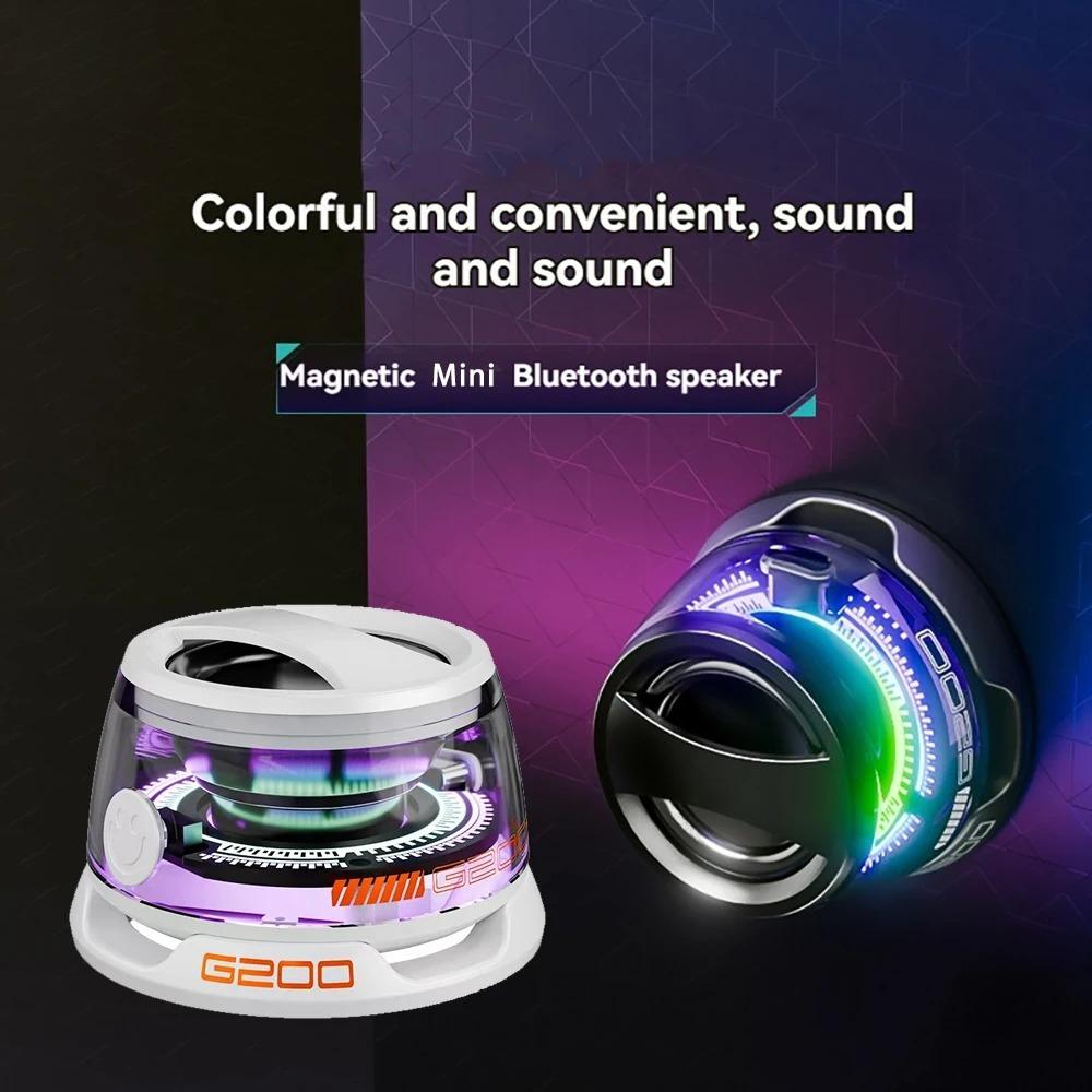 New Magnetic Portable Outdoor Blue Tooth Speaker Mini Sound Box Multifunctional RGB Colorful Stereo Sound Blue-tooth 5.3 Speaker