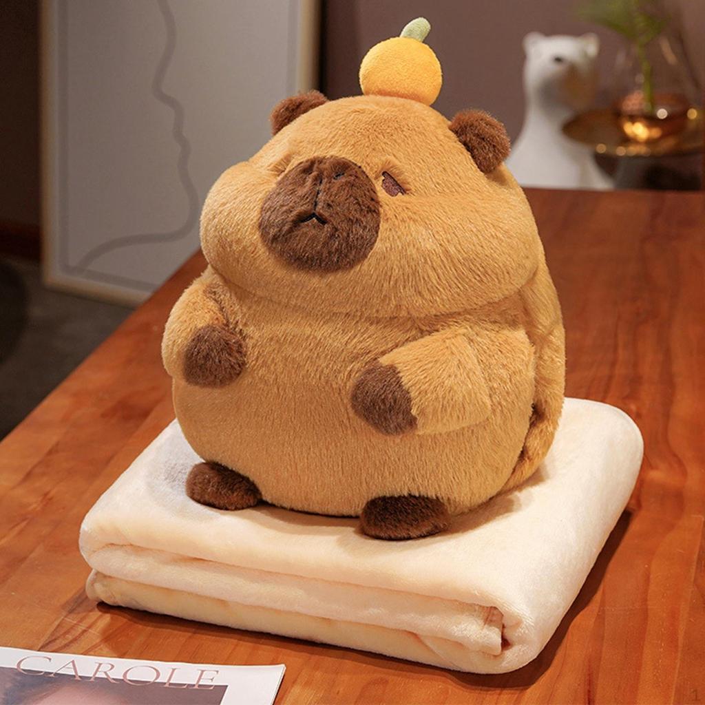 Capybara Plush Toy Pillow Snuggling Cute Accompany Kids Room Decoration