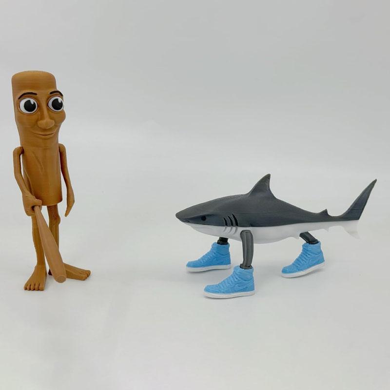 1Pc/2Pcs Tung Tung Sahur Italian Brainrot Wooden Stick Creative Toys Desktop Decoration