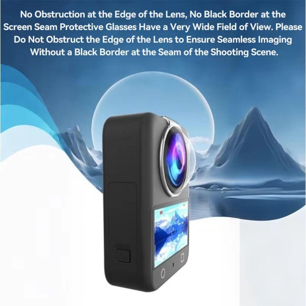 Protetor de Lente Anti-colisão Capa Protetora de Lente de Plástico para Acessórios de Câmera Panorâmica DJI Osmo 360