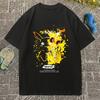 Pokémon Tshirt Mens and Womens Printed Short Sleeve Anime Cartoon Geng Gui Childrens Clothing Student Peripheral Summer