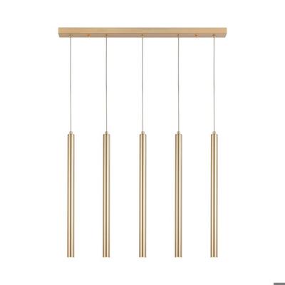 5x10W G9 Gold IP20 Tube Suspension