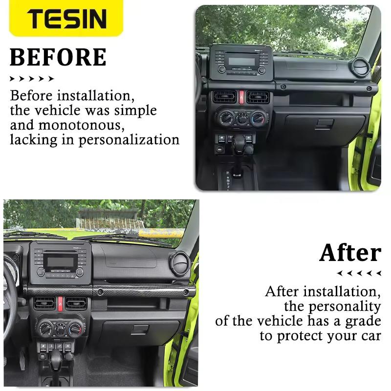 עבור סוזוקי ג'ימני JB74 JB64 JC74 2019-2025 אביזרי ג'ימני ידית אחיזה לנוסע כיסוי קישוט פנל דש קונסולה מרכזית