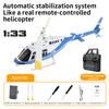 2.4GHz Remote Control Helicopter 4CH Single Propeller Helicopter with Function One Click Roll Takeoff and Landing Six Axis Gyros