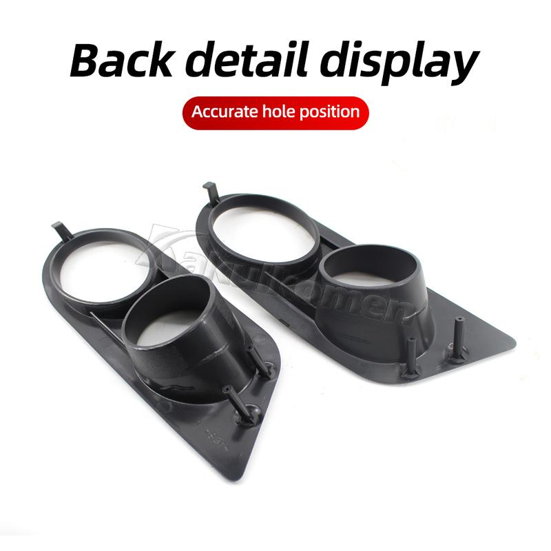 Carbon Fiber Fog Light Cover for BMW E46 M3 2001-2006 Glossy Black Fog Lights Grill Frame Surrounds Air Duct Fog Lamp Hood