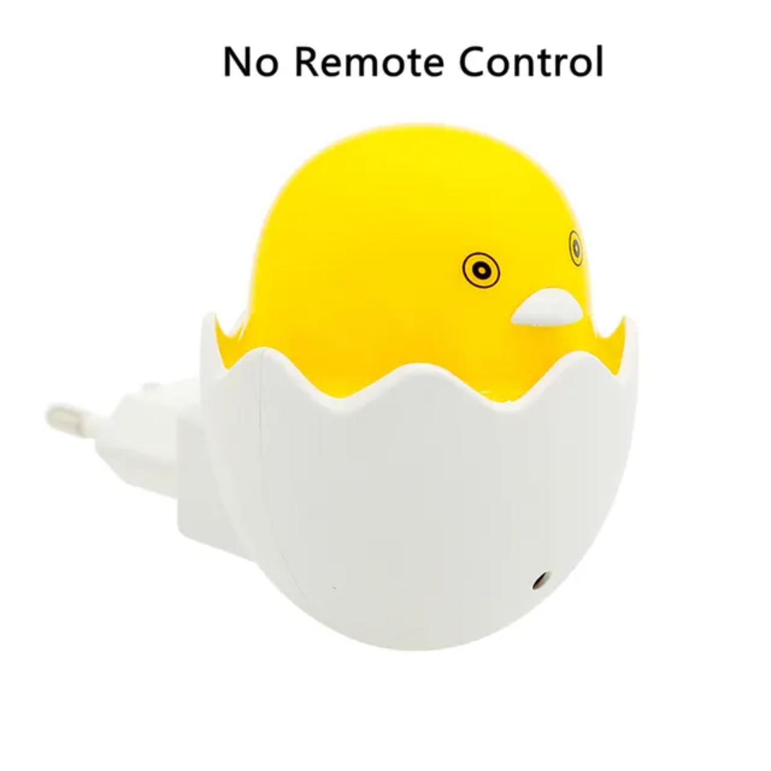 

Новый милый и очаровательный светодиодный ночник в форме желтой уточки с датчиком дистанционного управления - идеальное дополнение к детской спальне - развлечение With Remote Control