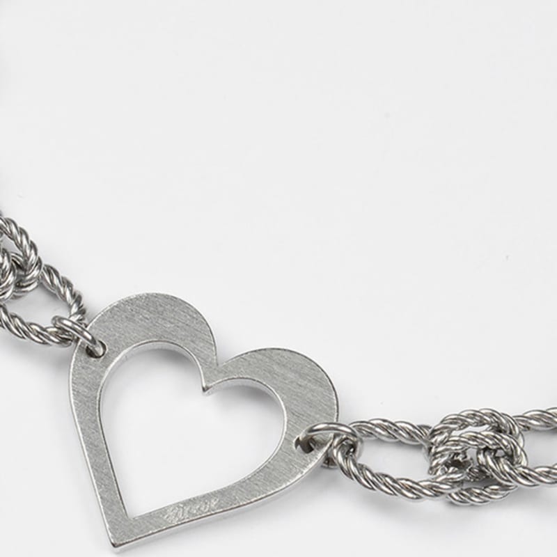 Eireve METAL HEART CHOKER NECKLACE