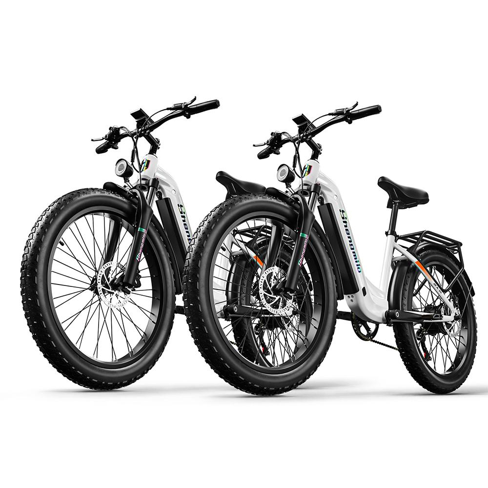 Shengmilo Vélo Électrique de Ville MX06 Avec Siège Remorquable Pour Unisexe Moteur 500W Batterie 48V17.5AH Pneus Tout-Terrain 26 Pouces VTT Électrique