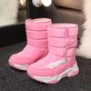 Winter Outdoor Kinder Schuhe Schneestiefel Für Mädchen Teen Hightop Mit Kaschmir Neueste Baumwolle Sportschuhe Kinder Freizeitstiefel