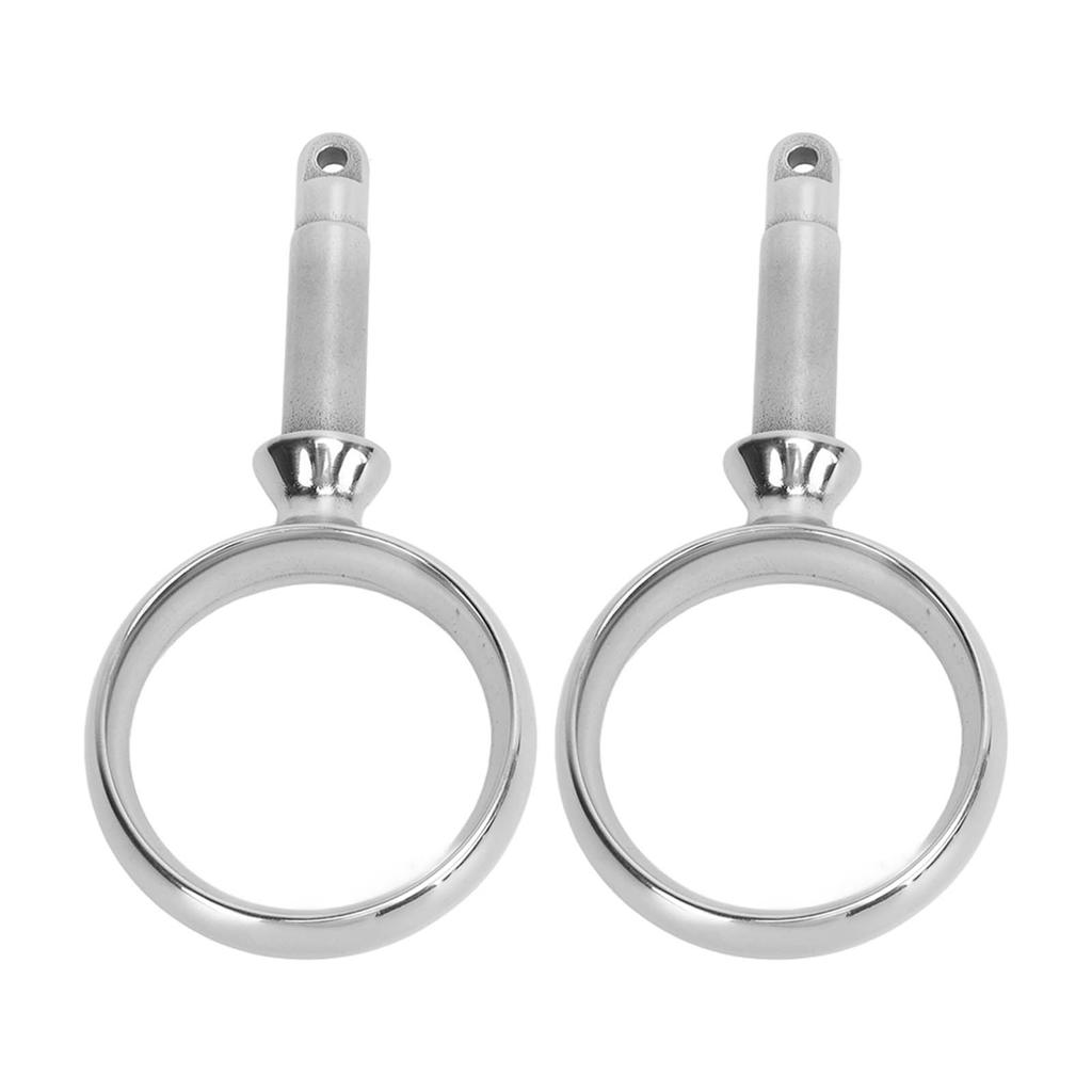 1 Pair Boat Stainless Steel Oarlock 2 Inch ID Mirror Finish Rowlock Paddle Brackets for Standard Size Paddles