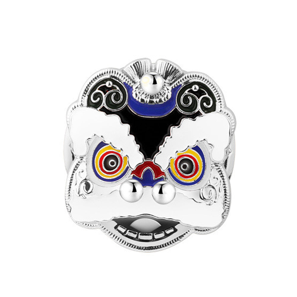 Car Chinese Style One Touch Start Button Cover Lucky Lion Engine Ignition Start Decor Sticker Car Universal Interior Accessories