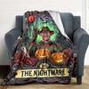 1pc A Nightmare on Elm Street Flannel Throw Blanket - HD Printed Lightweight Soft Warm All-Season Blanket for Sofa, Bed, Travel, Camping 071