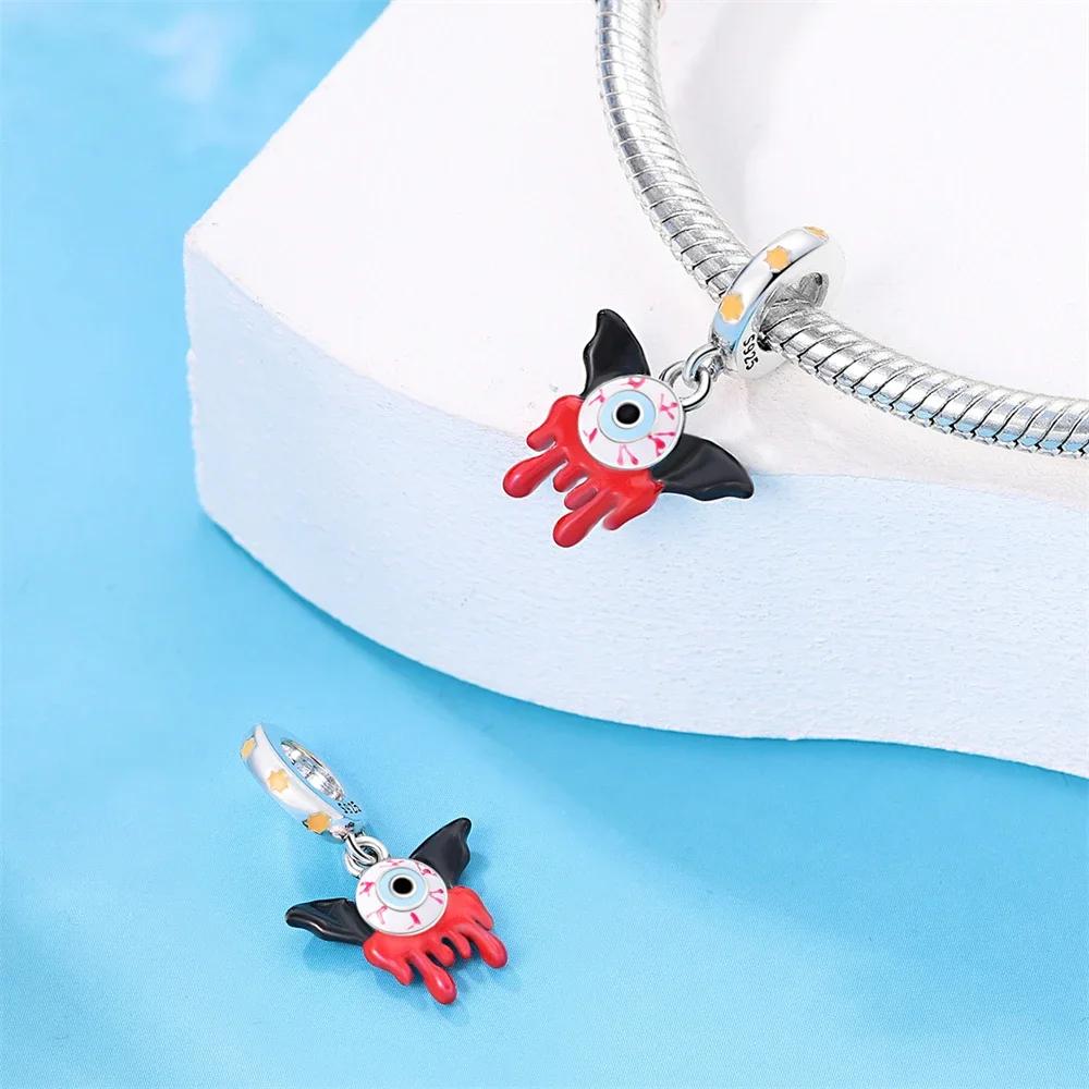 Copperhalloween Luminous Ghost Skull Beads Charm Fit Original Bracelet Women'S Diy Boutique Jewelry Gift