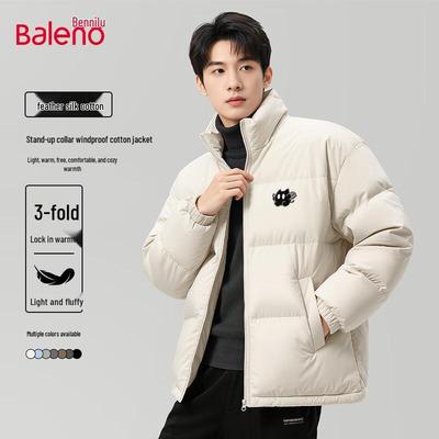 Baleno Men's JPB Devil Cat Stand-Collar Puffer Jacket
