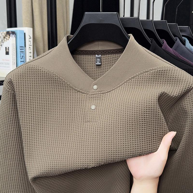 Autumn Men s Long Sleeve Hoodie Crew Neck Loose Fit T-Shirt Top M
