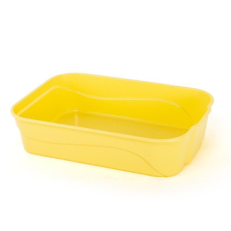 

Туалет для котят: Полузакрытый, высокий, антиразбрызгивающий туалет для кошек Litter Box кремовый/жёлтый