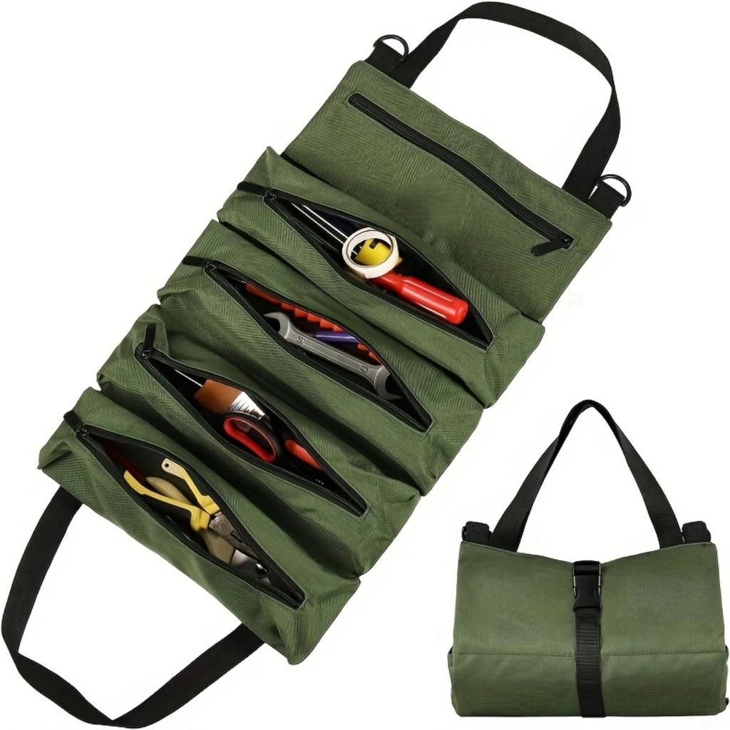 1pc Super Reel Tool Kit, Multi-Purpose Reel Tool Kit Multi-Purpose Reel Tool Bag for Mechanics, Electricians, Carpenters, and Automotive Tools