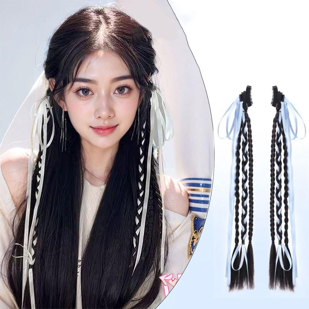 1Pairs Easy to braid Boxing Braids Heat Resistant Synthetic Fiber Cable Knit Long Hair