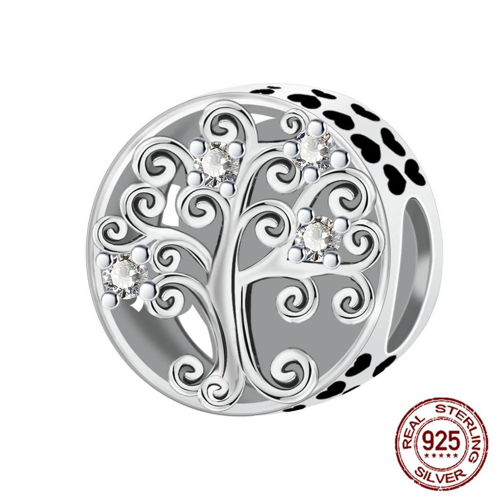 925 Silver Family Grandma Love You Mother Beads Pandent Charm Fit 4MM Hole Diameter Bracelet DIY Bead Ms Jewelry Gift