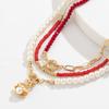 Seed Beads Short Choker Necklace for Women 2026 Fashion Layered Beaded Chain with Imitation Pearl Pendant Necklaces Neck Jewelry