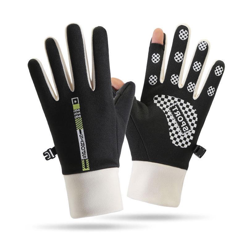 Warm Gloves Outdoor Riding Couples Driving Anti-slip Wear Resistant Durable Plus Velvet Thickened Winter Cold Proof Gloves