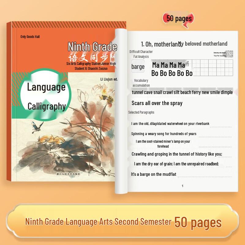 Liupintang Student Calligraphy & Handwriting Practice Copybooks Chinese Sync Tracing
