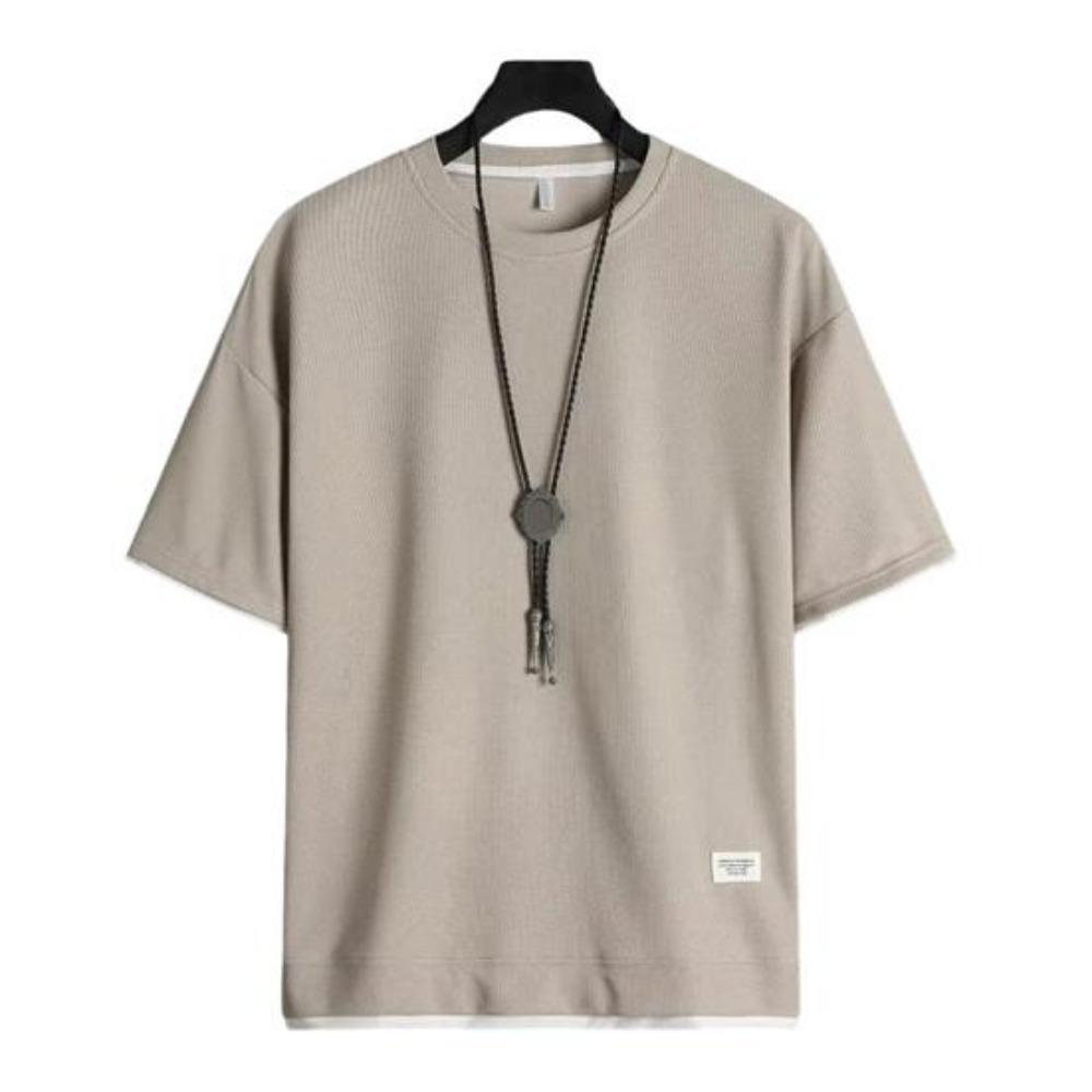 Hip Hop T-Shirt Stilvolles, einfarbiges, weiches Herren-Sommer-T-Shirt Lässiges Herren-Pendel-Top Sommer-T-Shirt Männerkleidung