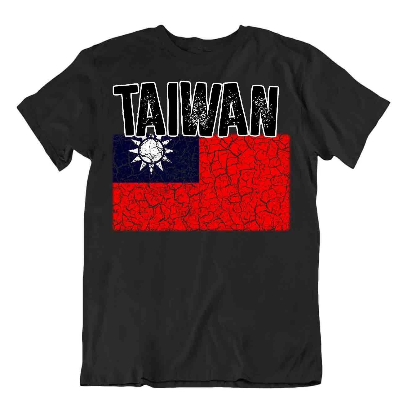 Flag T-Shirt Taiwan Fashion Country Souvenir Gift Tee Pride logo XL