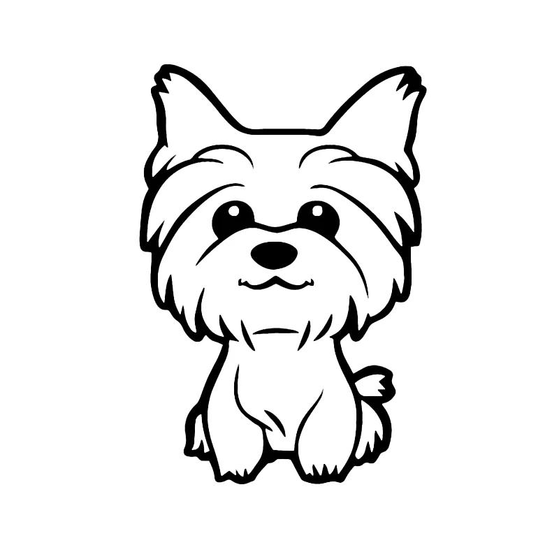 10.8X16CM Car Sticker Yorkie Yorkshire Terrier Doggy Decals Stickers on Car Reflective Motorcycle Car Styling