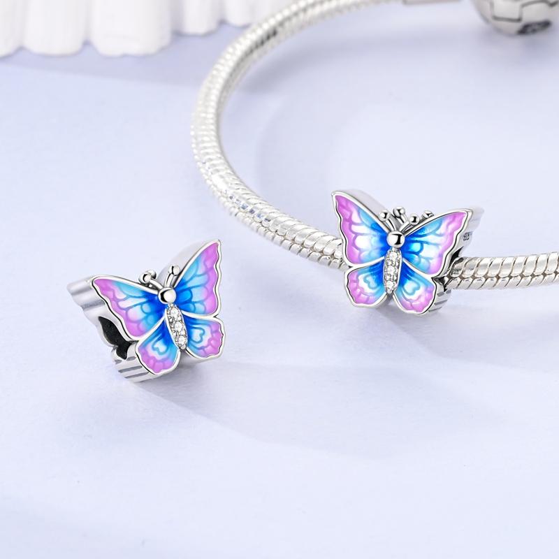 New Charms Plat Copper Blue Luminous Firefly Cat Dog Insect Star Charm Beads Fit Original Bracelet Diy Ladie Jewelry Pendant