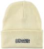 BEN DAVIS Embroidered Knit Cap with Pouch - Classic Beanie Style - Off-White