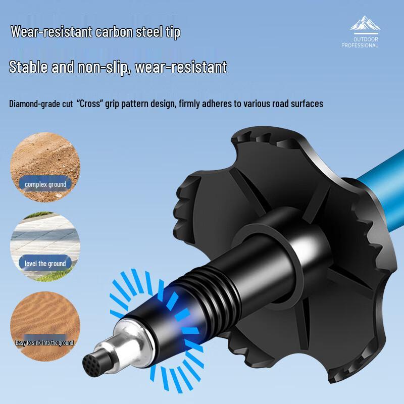 Ultralight Folding Aluminum Trekking Pole