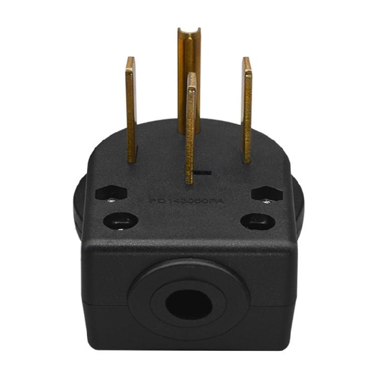 Durability NEMA 14 50P Plug 50Amp 125/250V 4 Poles Corrosion Resistant PD1450PA For Dryers
