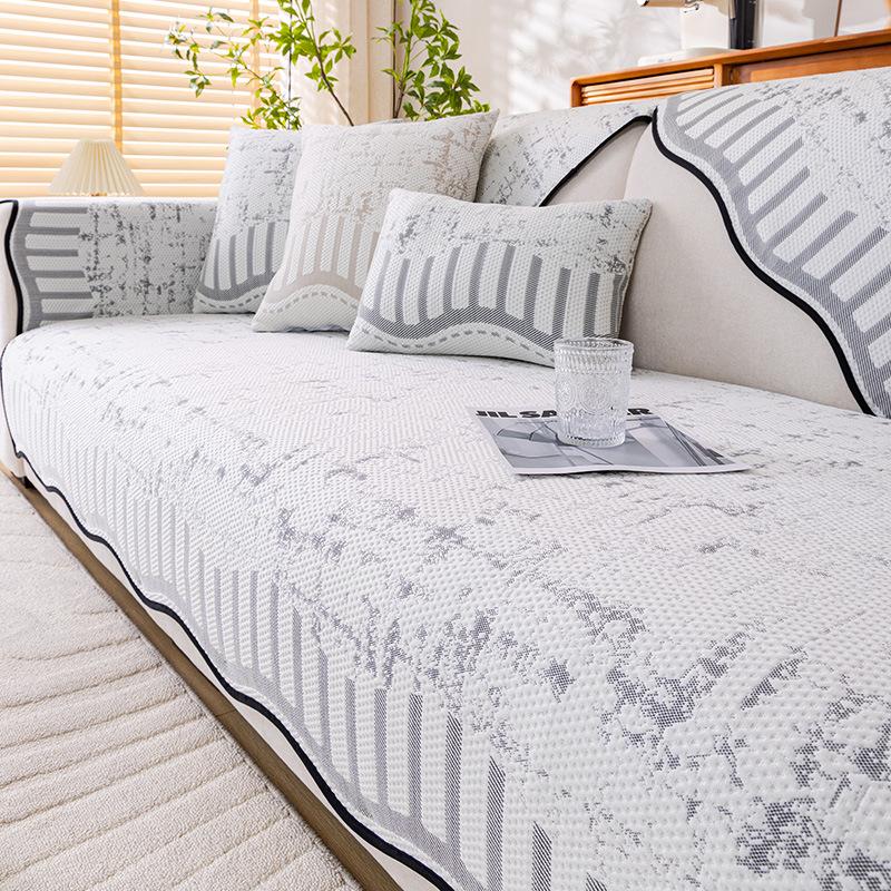 Special-shaped Ice Silk Sofa Cushion 2025 New Summer Leather Sofa Mat Seat Cushion Non-slip and Cool Sofa Cover Towel